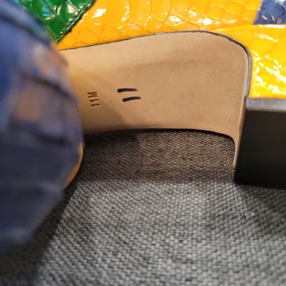 Vaneli dress shoes. Pink,green, yellow, and blue. Size 11. - Picture 2 of 8